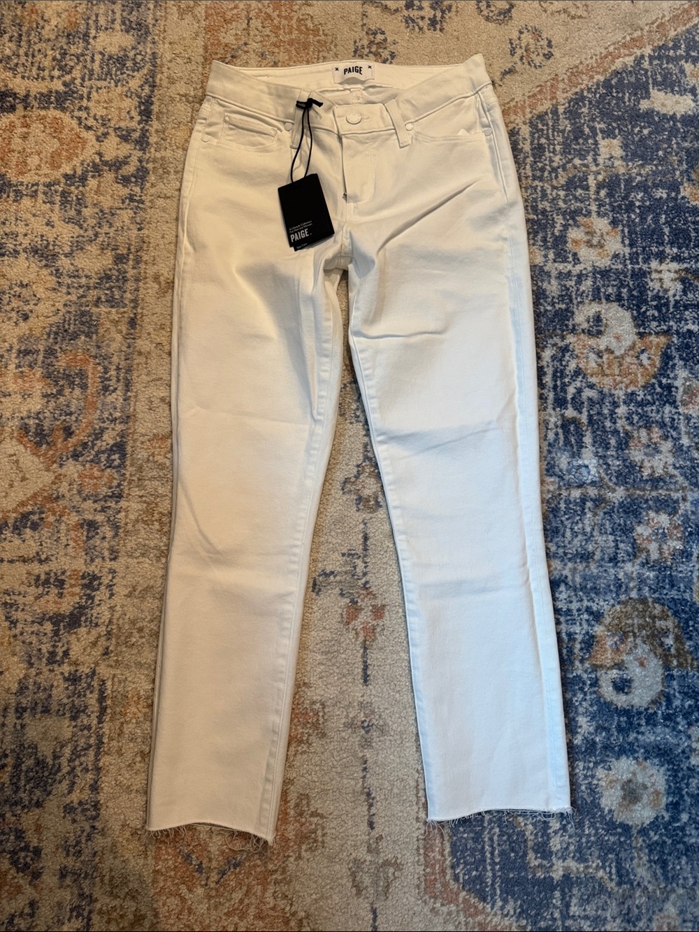 PAIGE Off-White Skinny Jeans